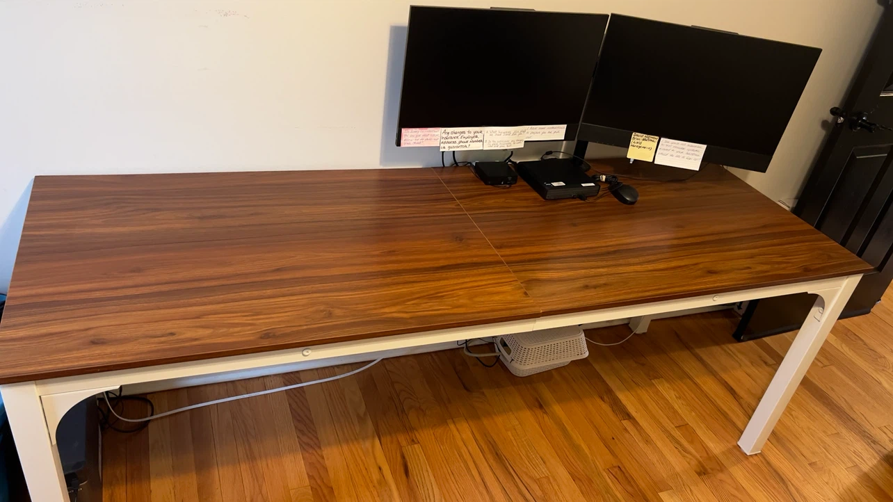 Walnut Computer Desk - photo 2