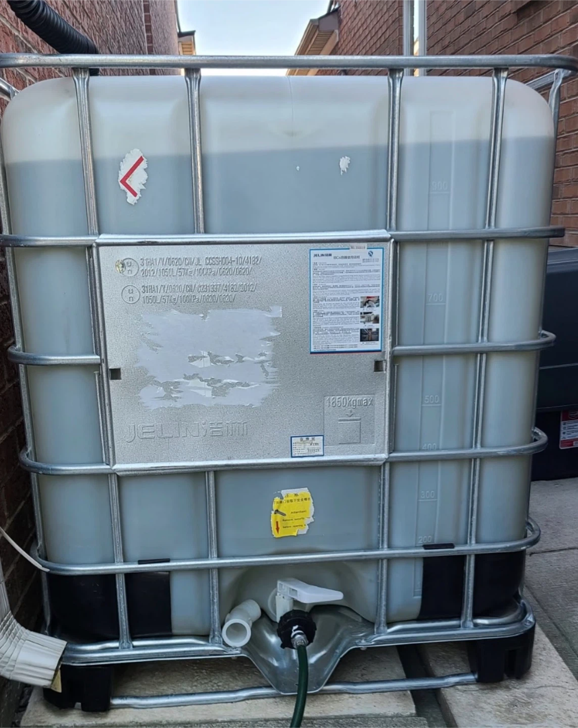 Jelintop 1850XGMAX IBC Tote Tank