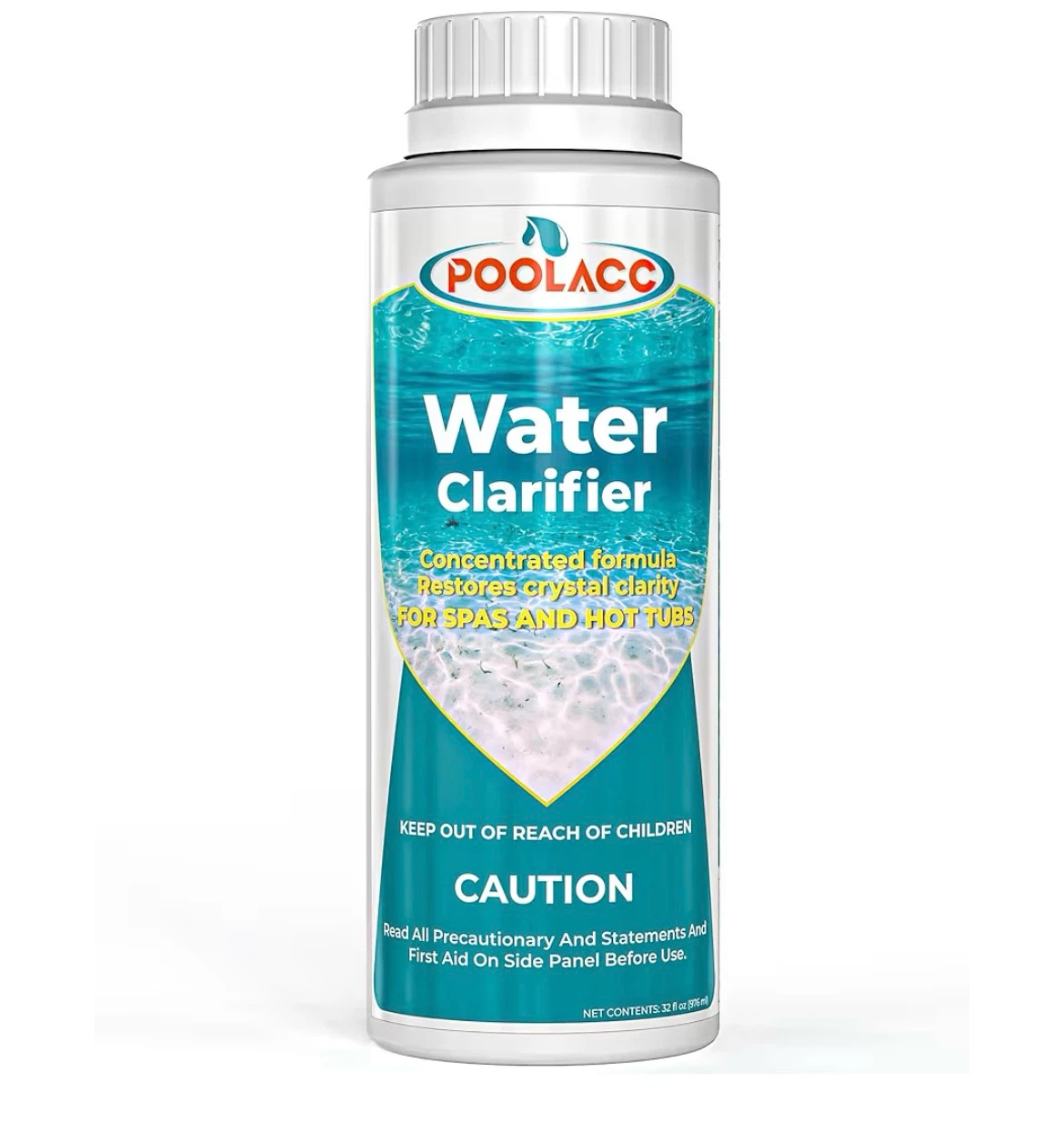 POOLACC Water Clarifier for Spas and Hot Tubs - 32 fl oz