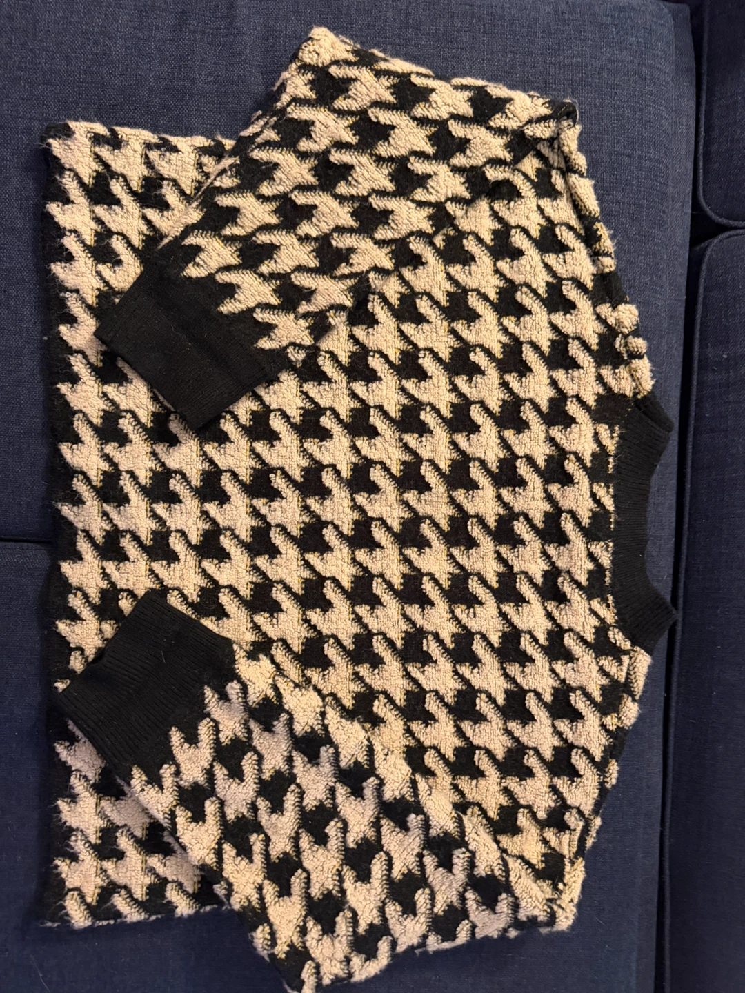 Houndstooth Knit Sweater - photo 2