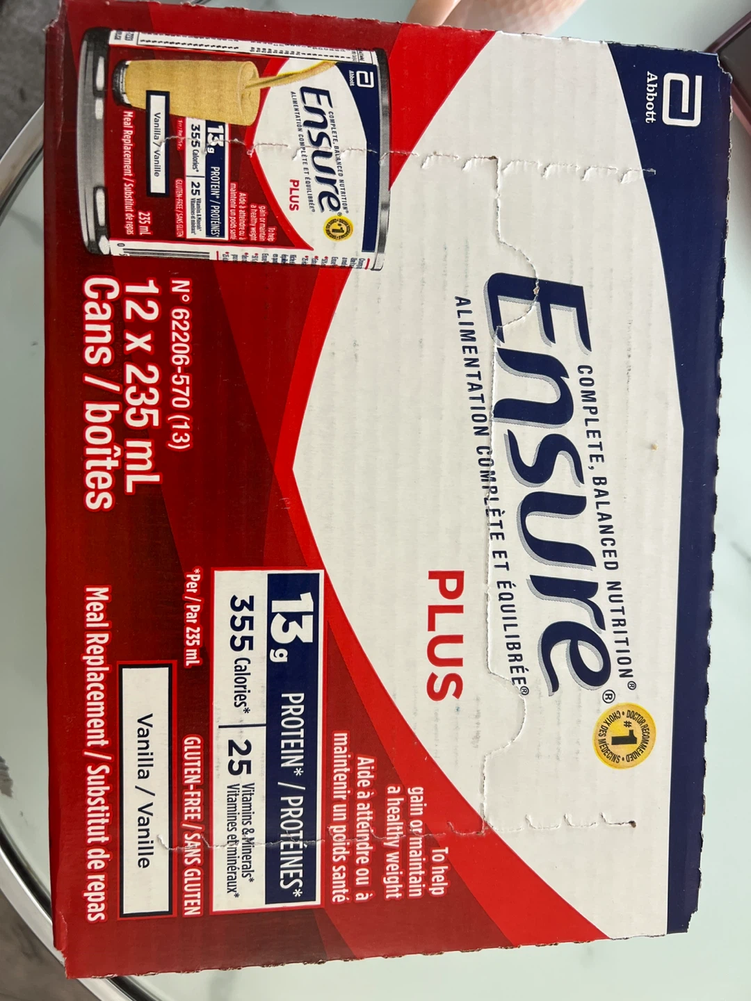 Ensure Plus Vanilla Meal (12 x 235 mL)