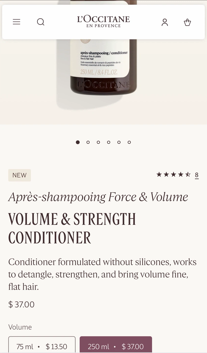 New L'Occitane Force & Volume Conditioner - photo 2