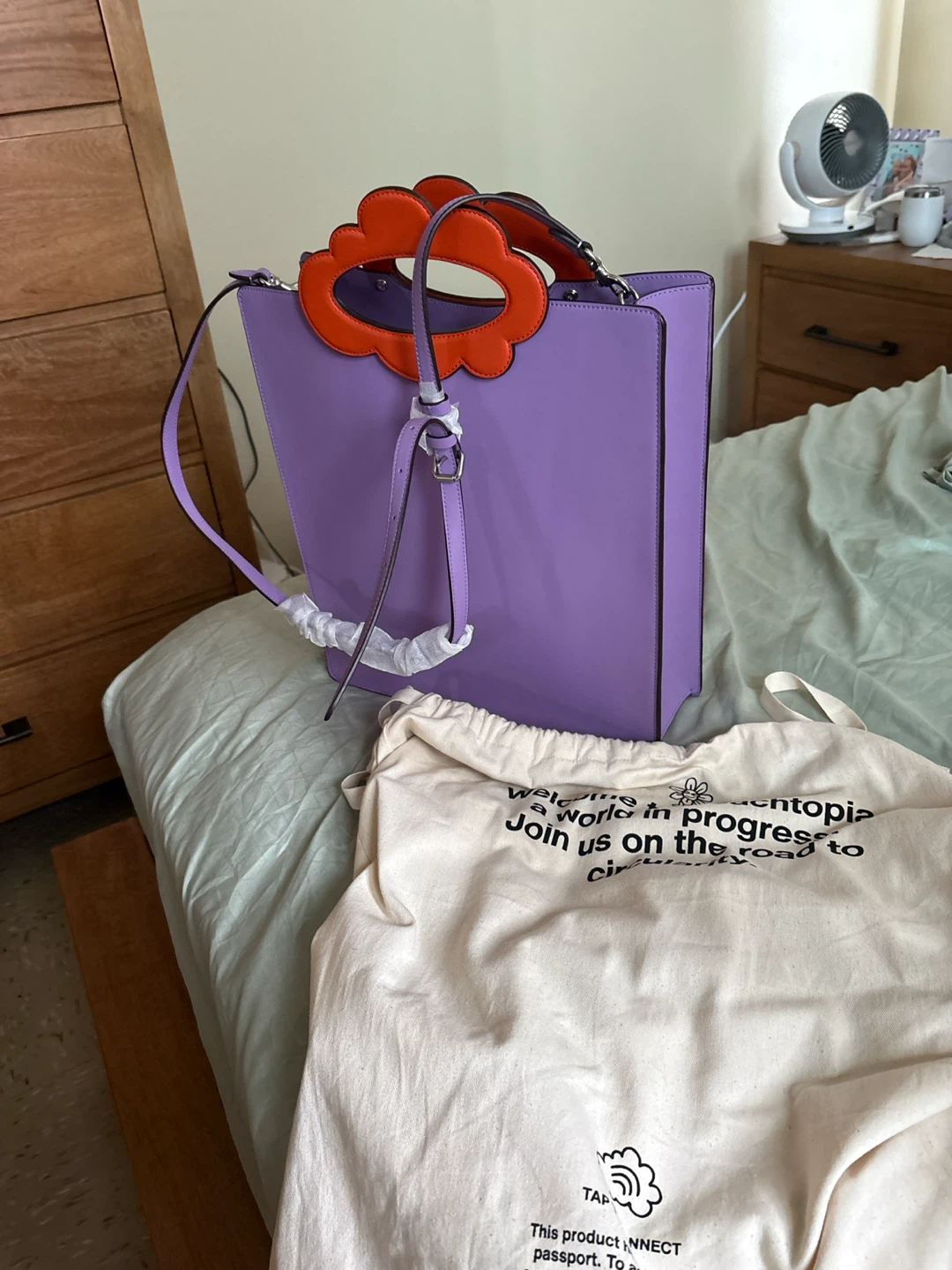 Coachtopia Purple Cloud Handle Tote Bag - photo 3