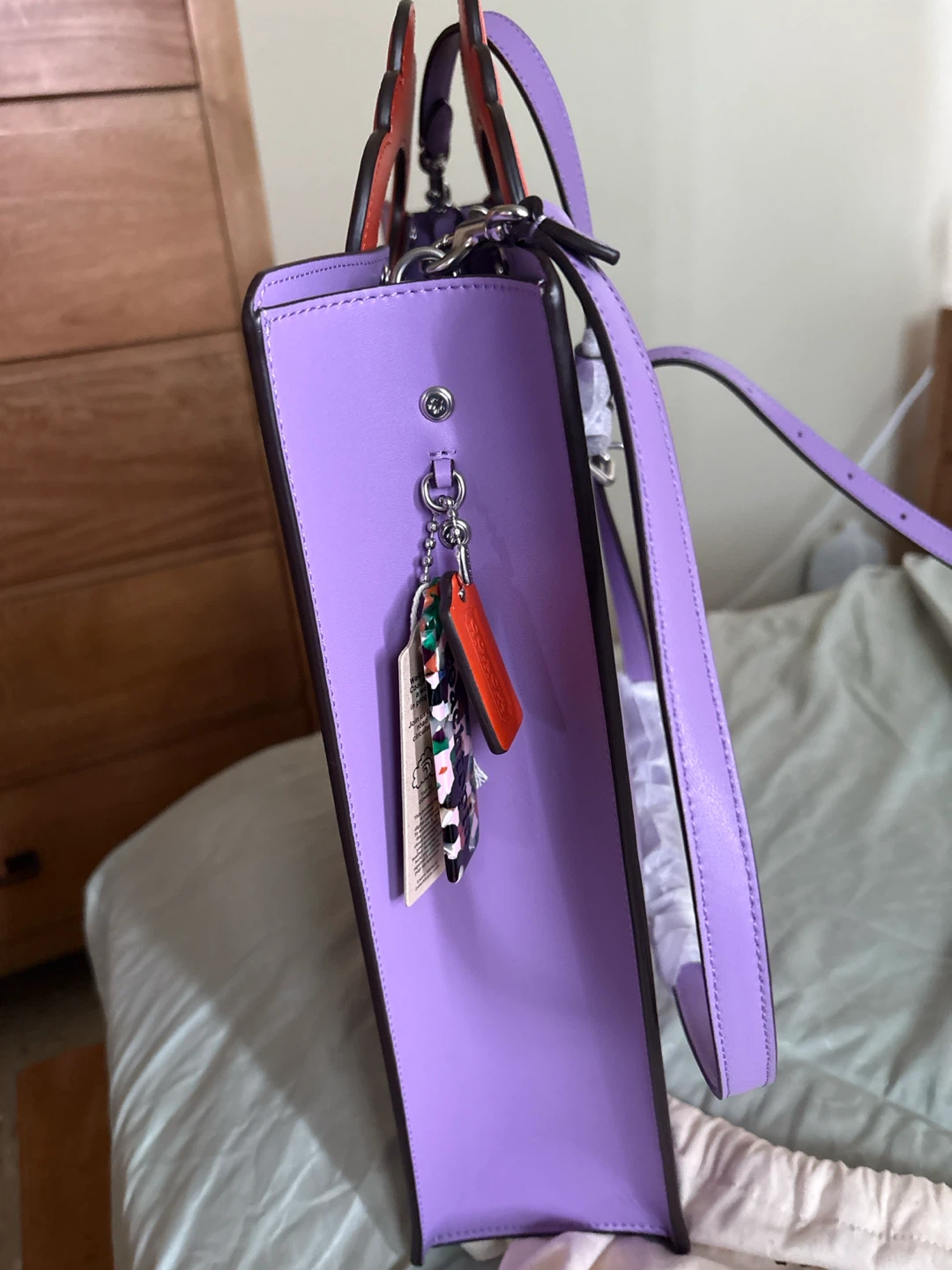 Coachtopia Purple Cloud Handle Tote Bag - photo 4