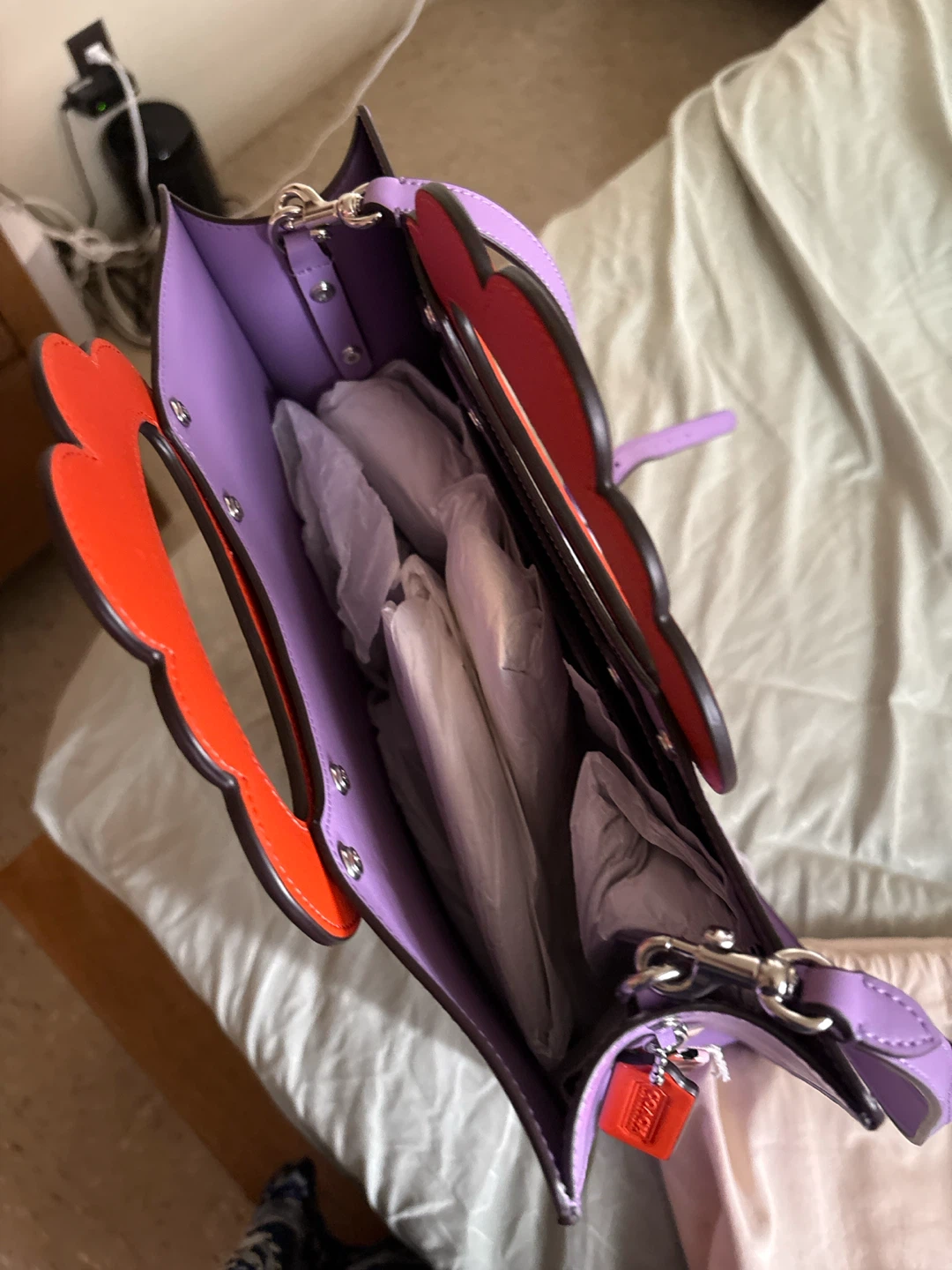 Coachtopia Purple Cloud Handle Tote Bag - photo 5
