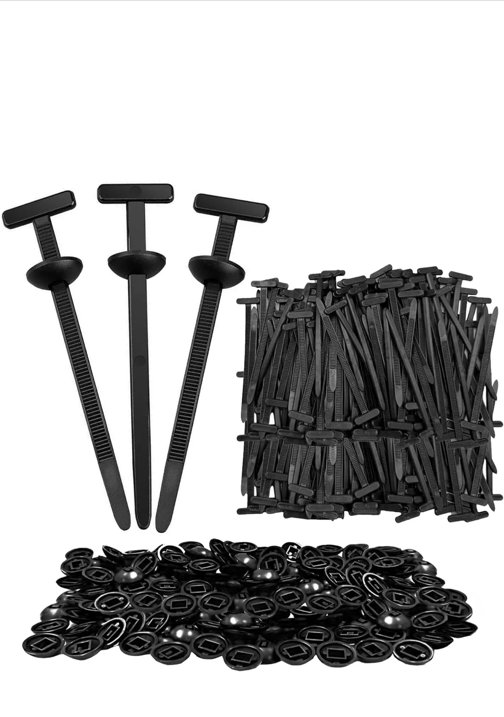 Black Cable Ties and Clips