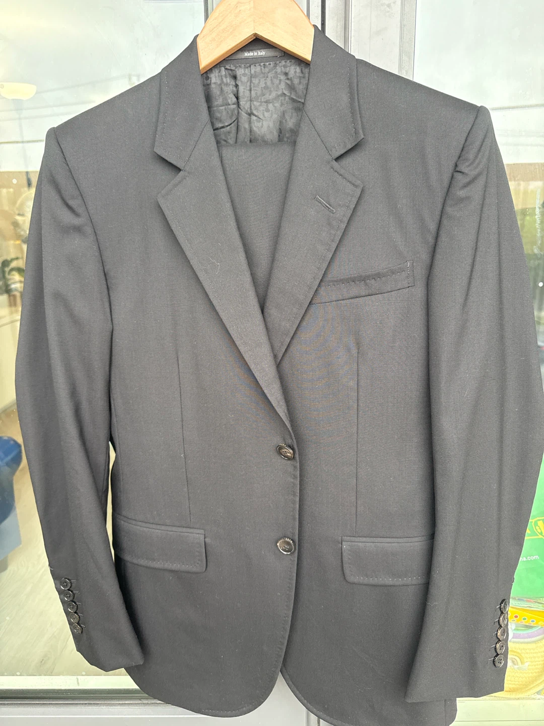 GUCCI Men's Black Wool Suit Jacket