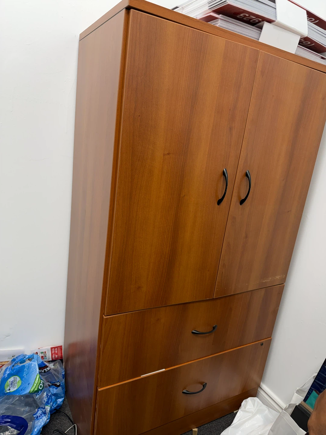 Wooden Cabinet with Drawers and Doors