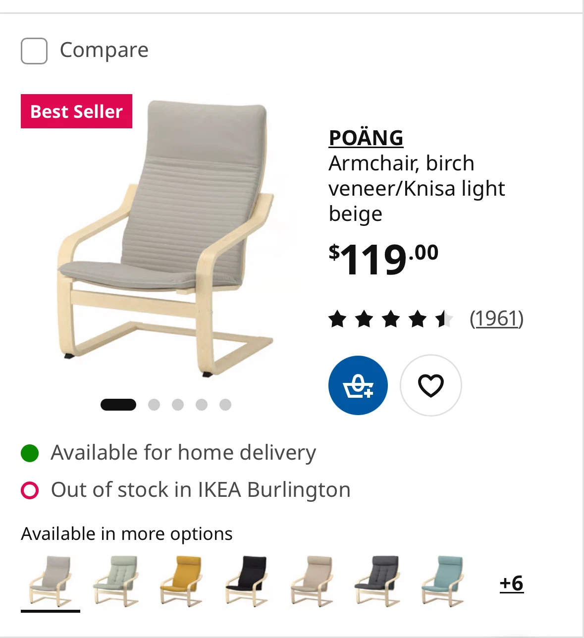 IKEA Armchairs - Red 2 chairs - 80$ for both - photo 2