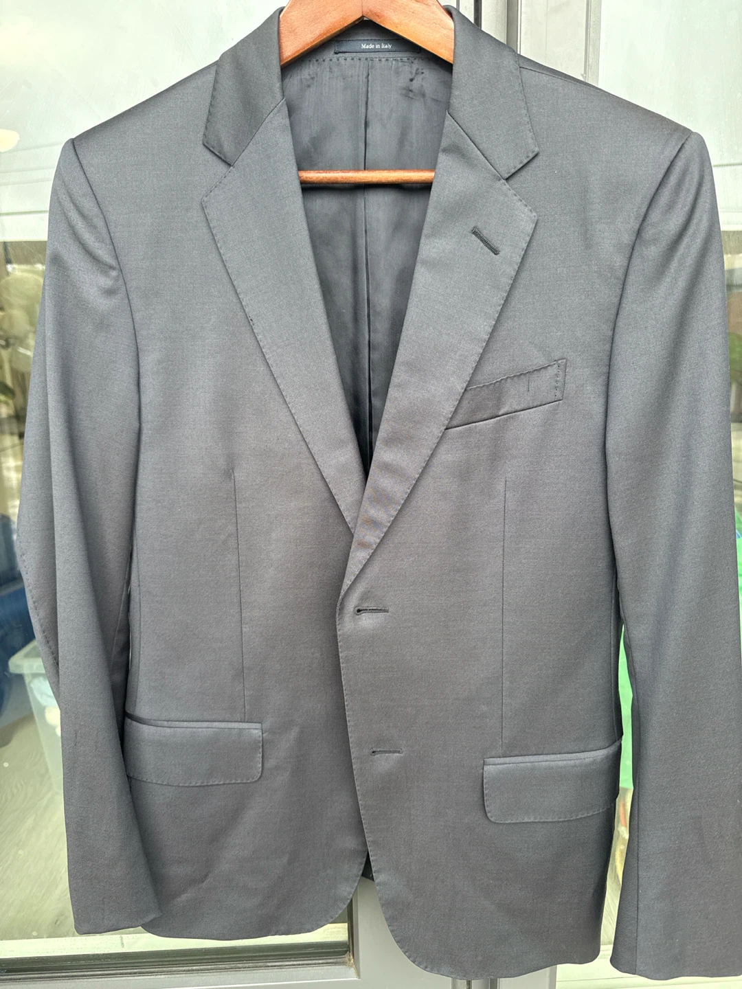Gucci Men's Dark Grey Blazer Jacket Made in Italy