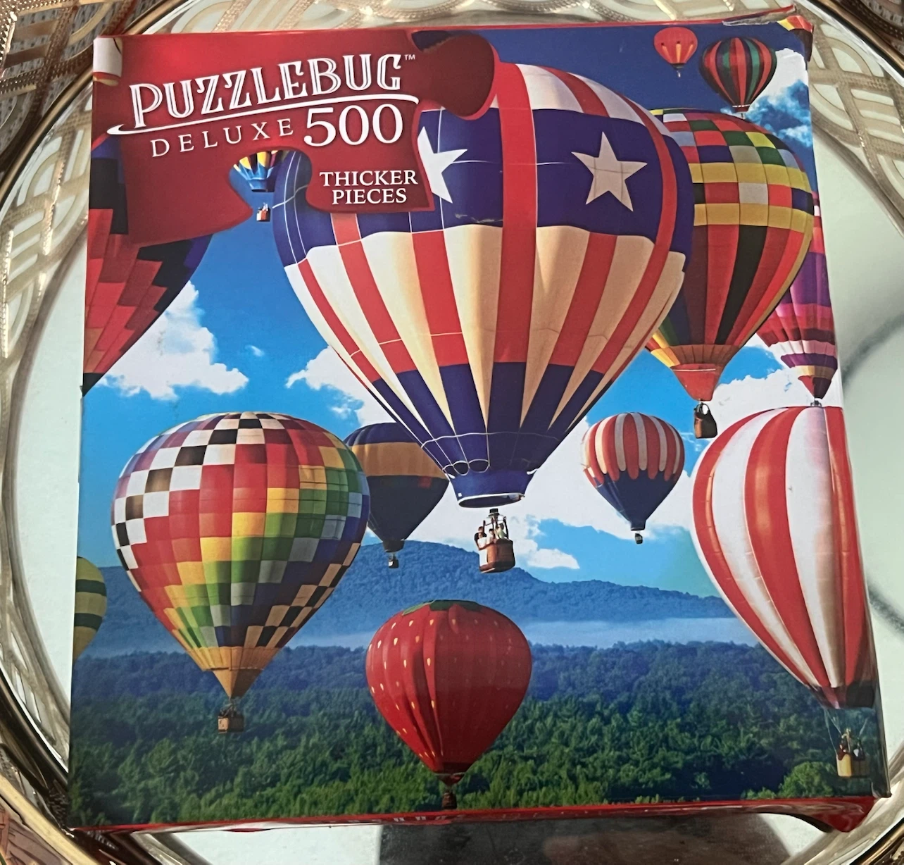 Puzzlebug Deluxe 500 Piece Hot Air Balloon Puzzle