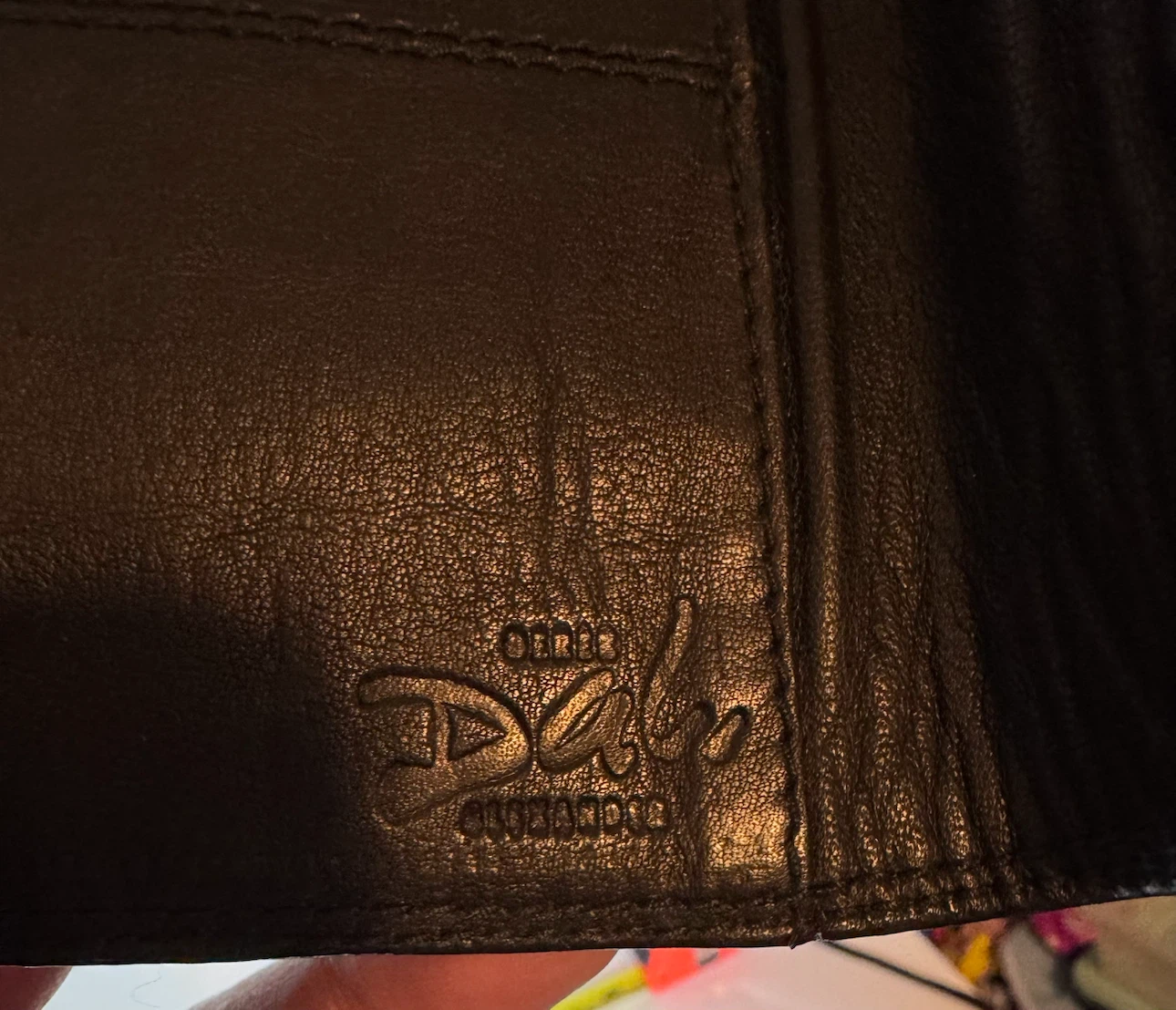 Dakota Black Leather Trifold Wallet - photo 5