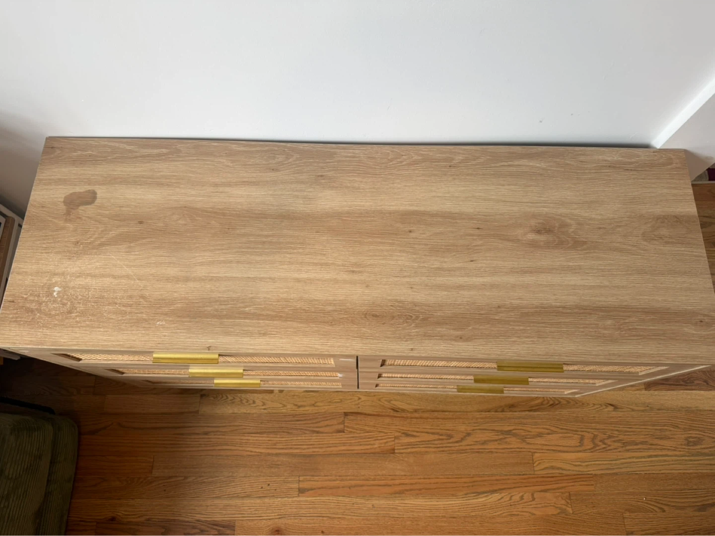 Light Wood 6-Drawer Dresser with Cane Fronts - photo 2
