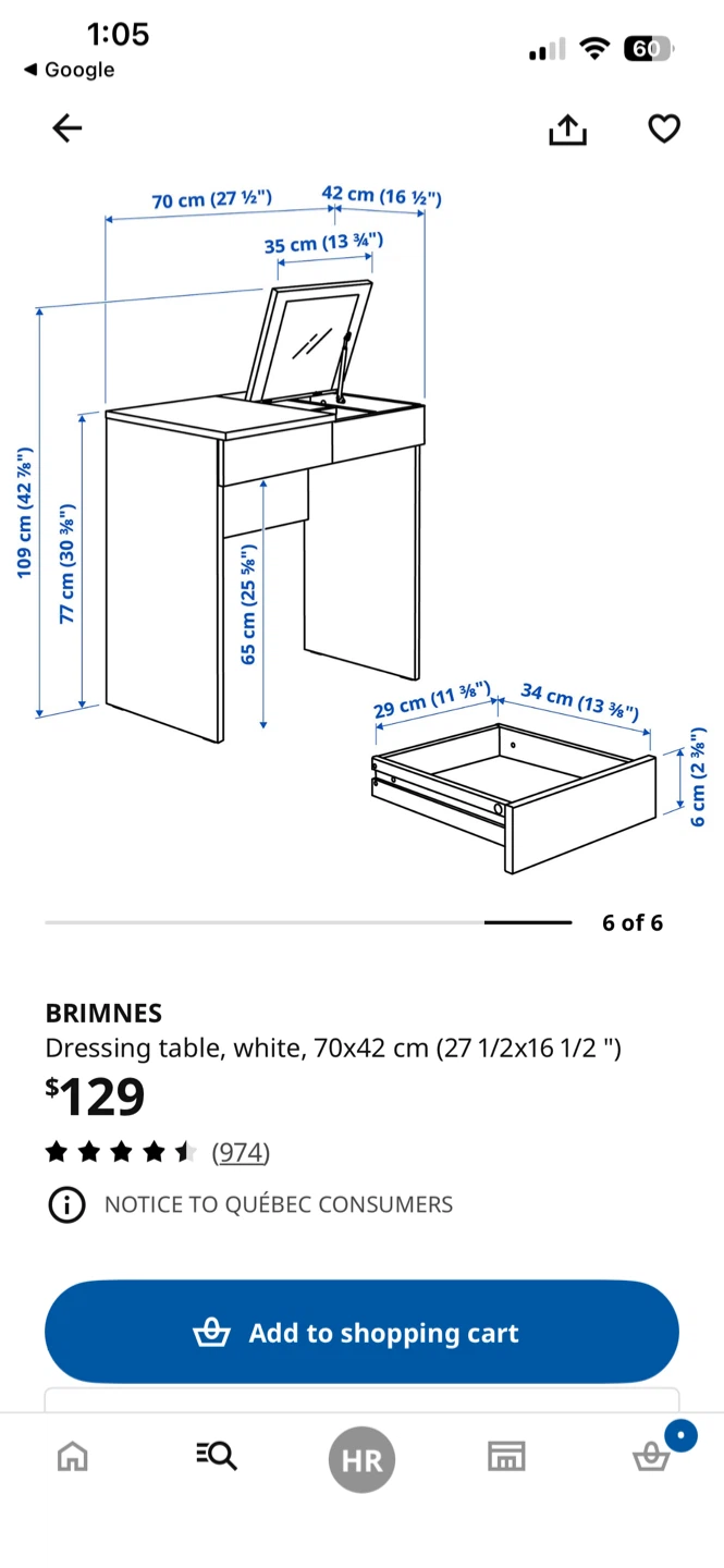 IKEA BRIMNES dressing table - photo 4