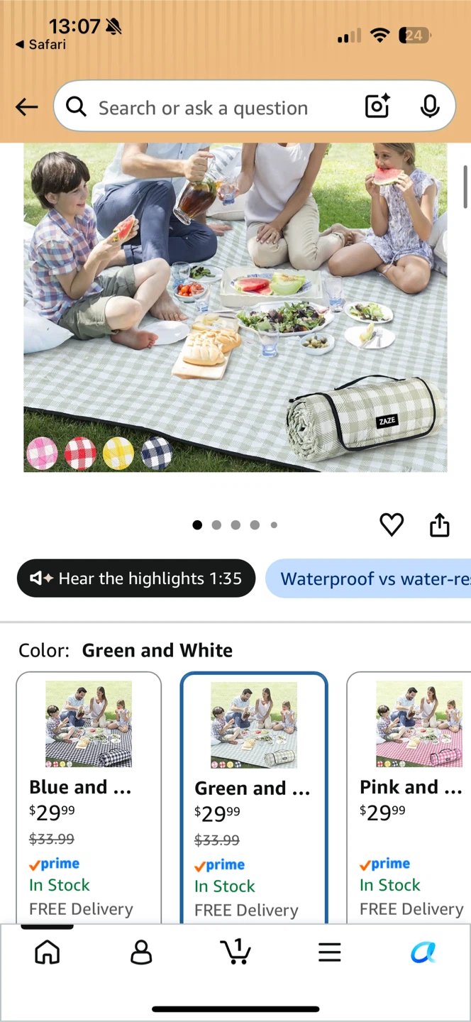 ZAZÉ Picnic Blanket - photo 2