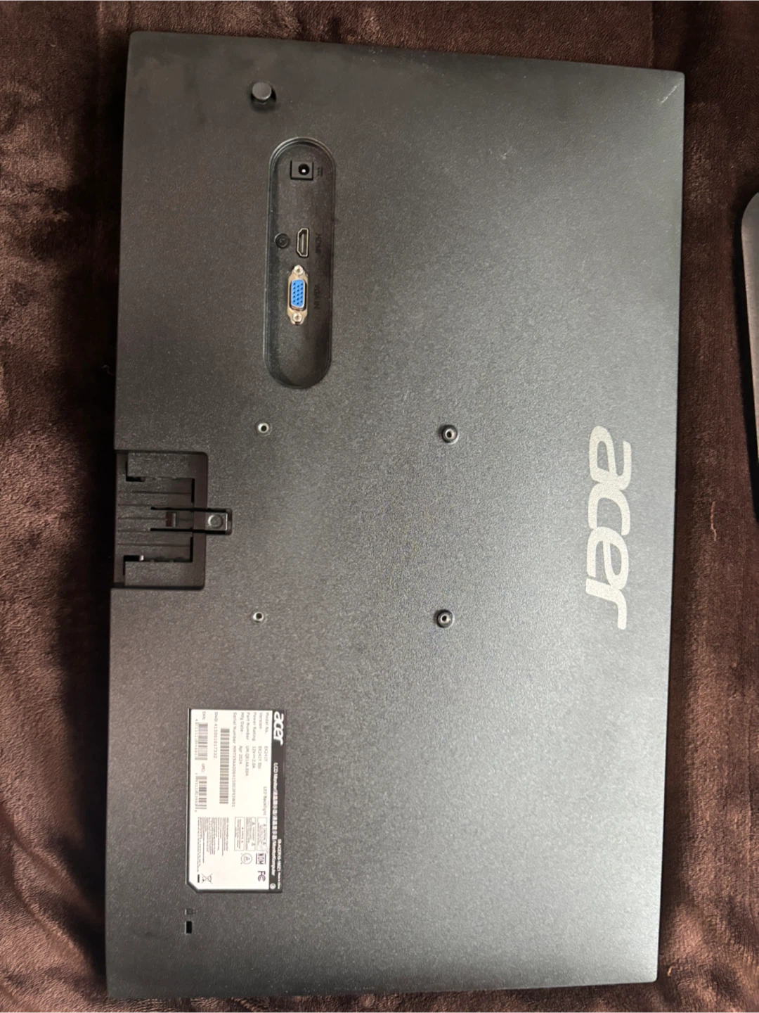 Acer Monitor with Power Adapter and Stand - photo 2