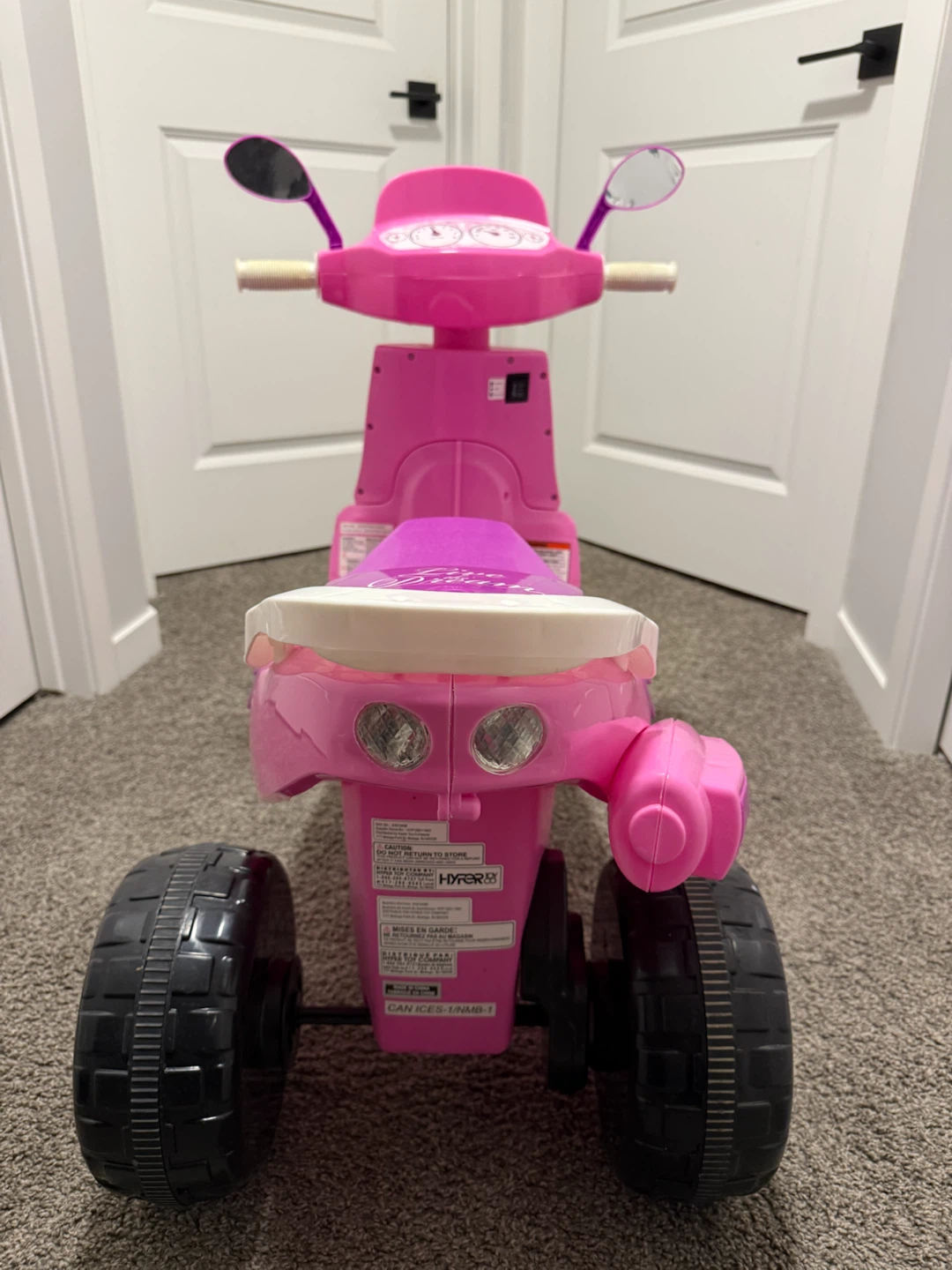 Kids Pink Princess Ride-On Scooter needs new battery - photo 2