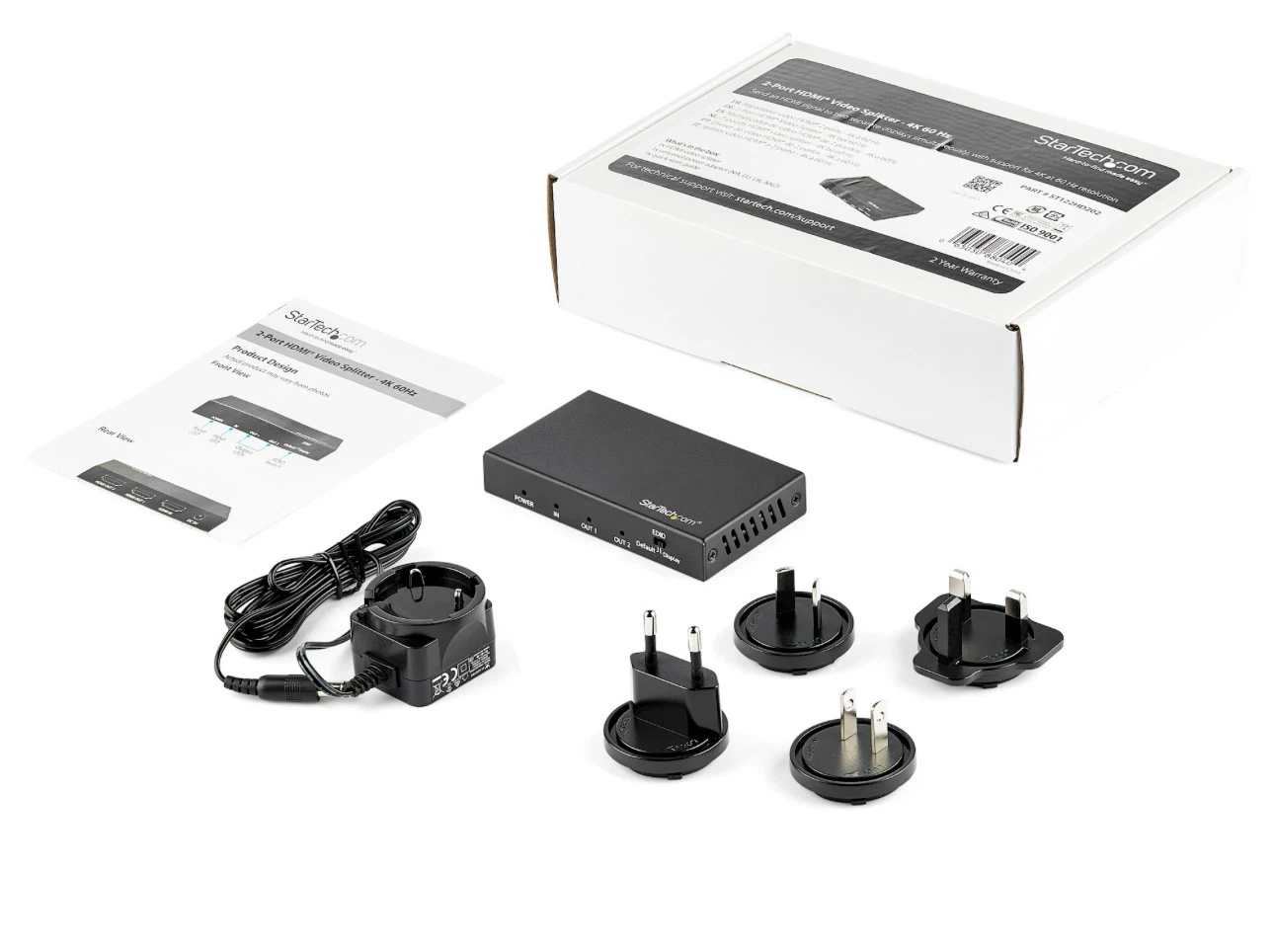 StarTech HDMI Splitter - 4K 60Hz Simultaneous audio on all ports - photo 3