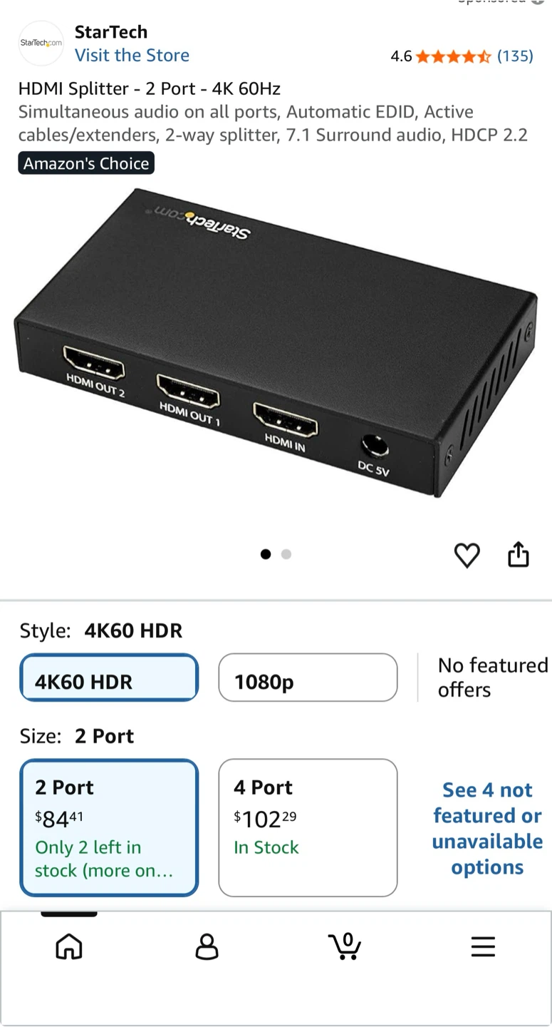 StarTech HDMI Splitter - 4K 60Hz Simultaneous audio on all ports - photo 4