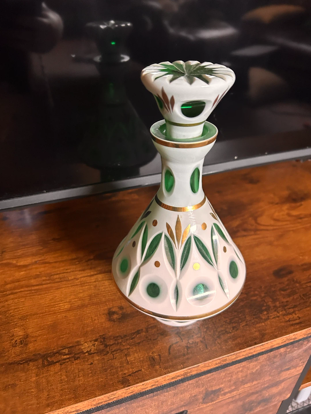 Decorative antique decanter