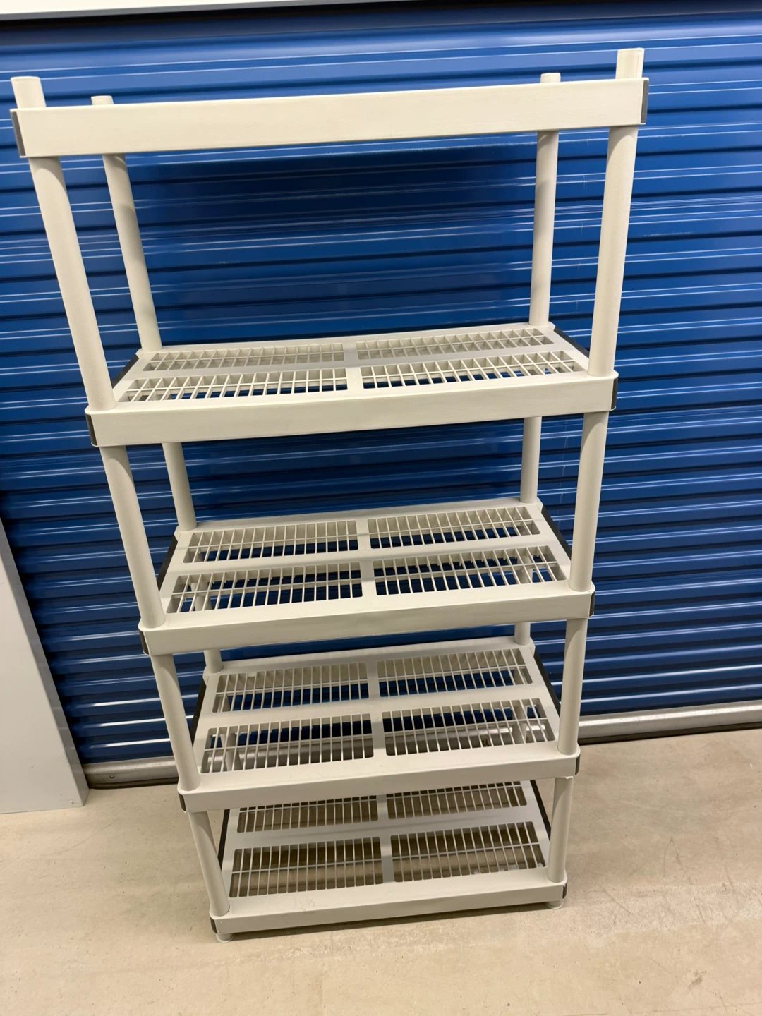 5-Tier Plastic Shelving Unit - photo 2