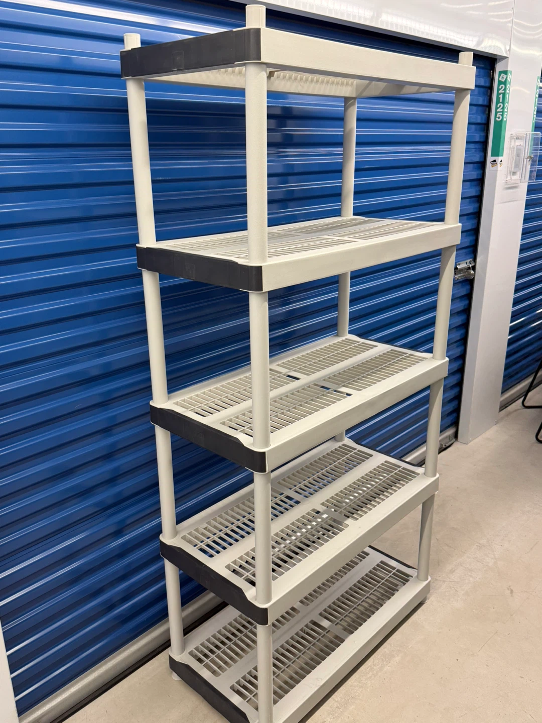 5-Tier Plastic Shelving Unit - photo 5