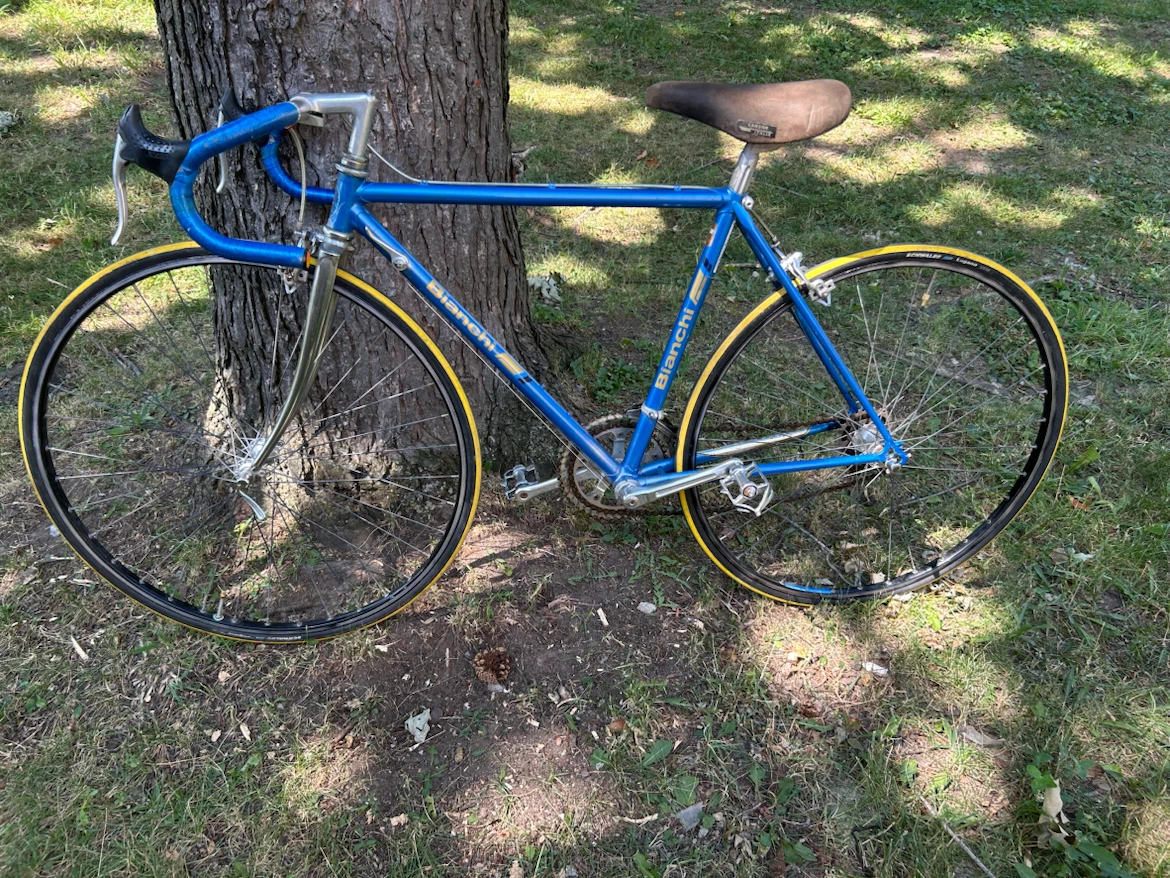 12 speed Gorgeous blue Bianchi Magny Ishiwata racing bike - photo 4