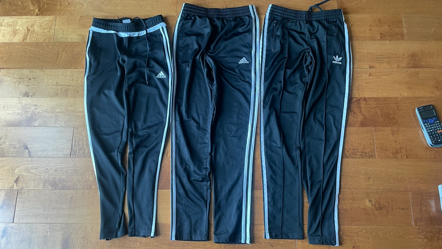 3 Adidas Track Pants Bundle