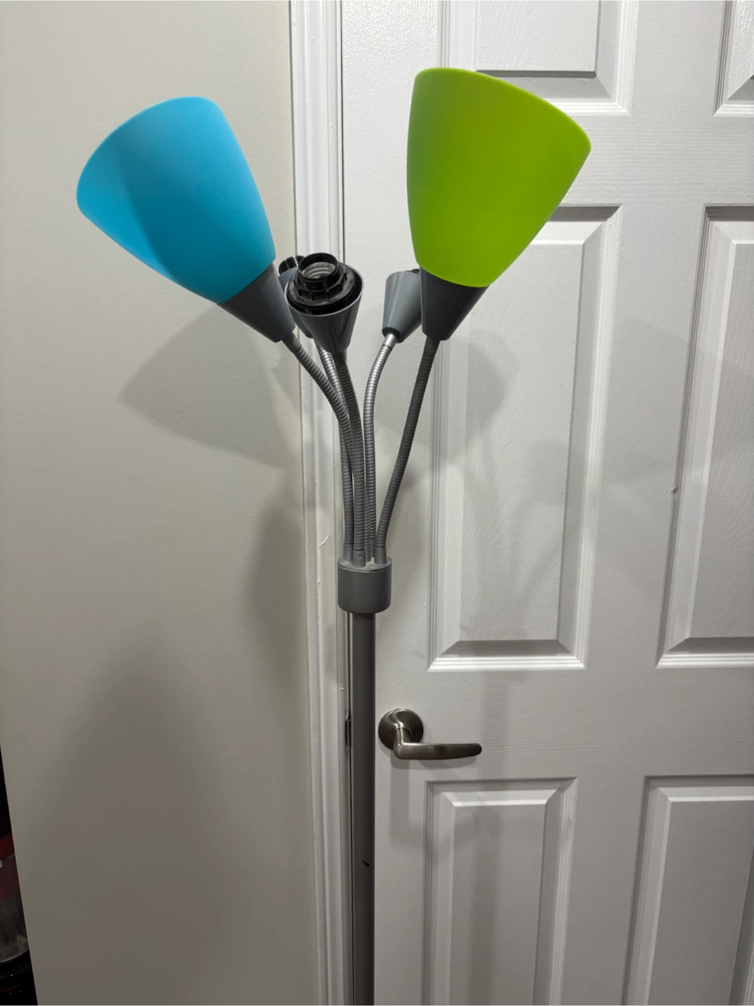 Multi-head Floor Lamp - Blue & Green Shades