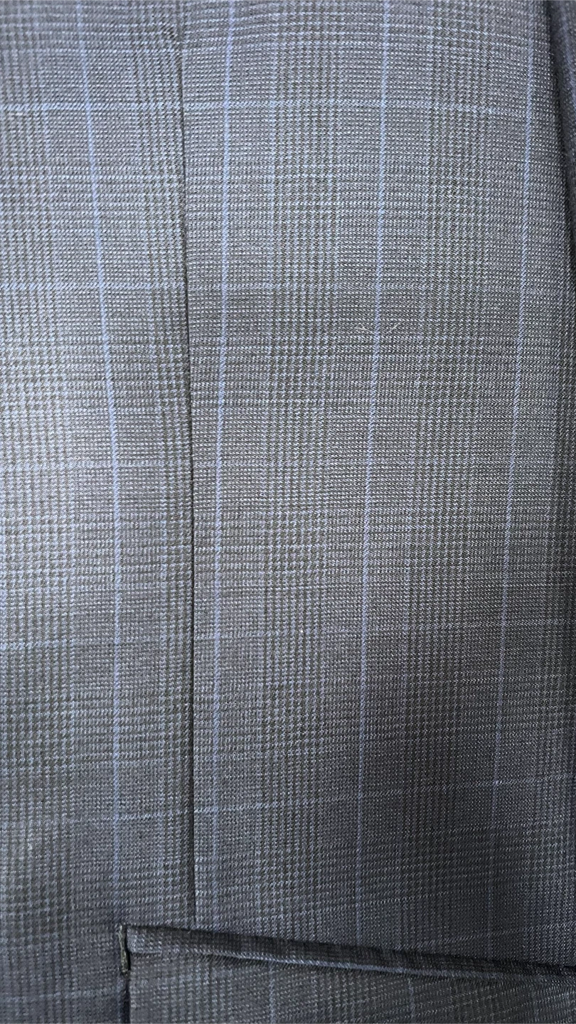 Navy 2pc Plaid Suit - photo 2