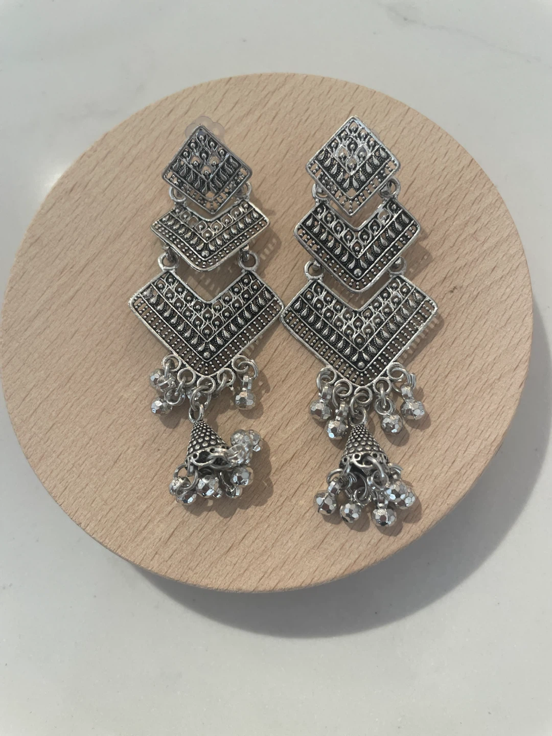 Silver Dangle Earrings - photo 2