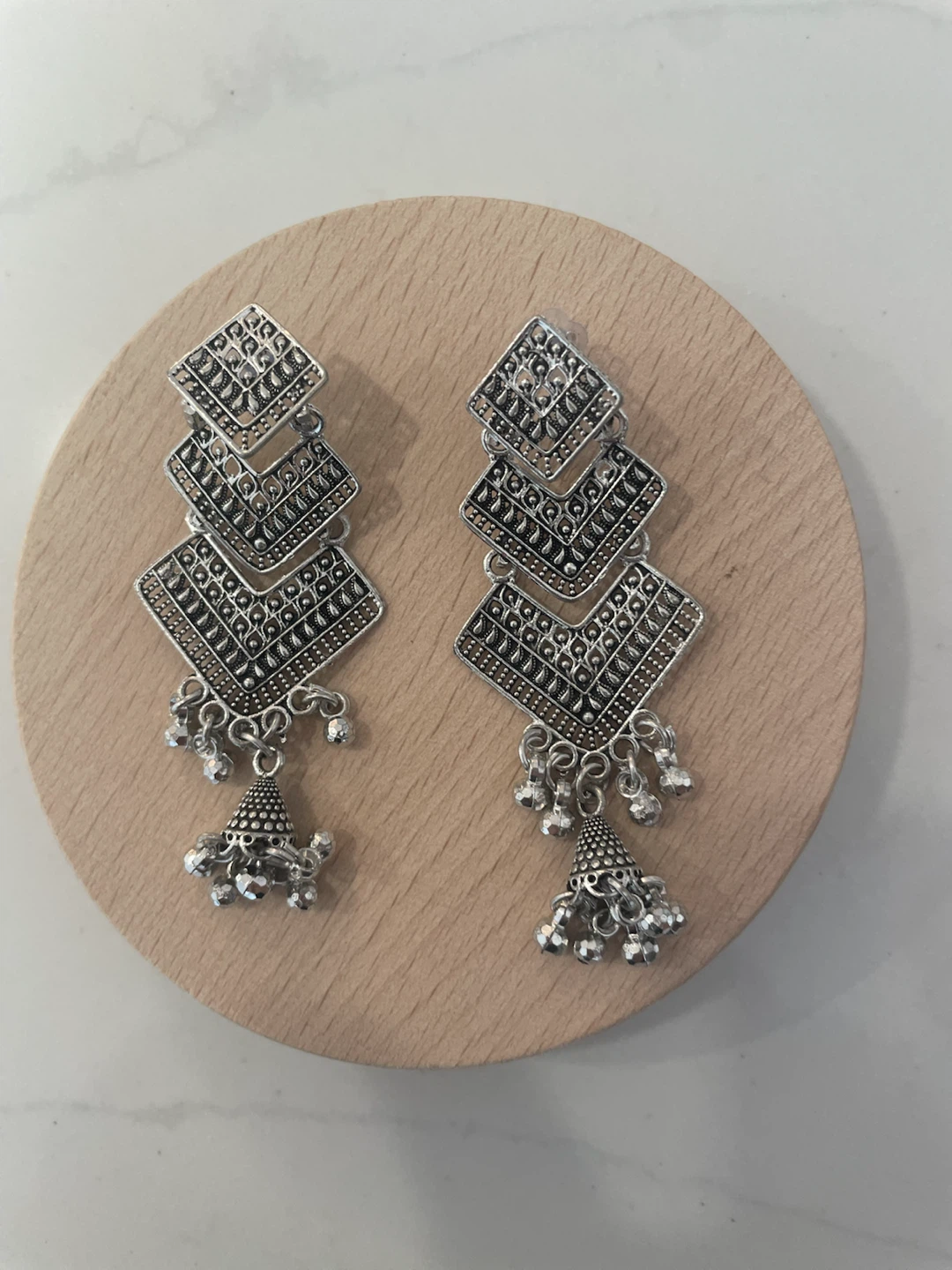 Silver Dangle Earrings - photo 3