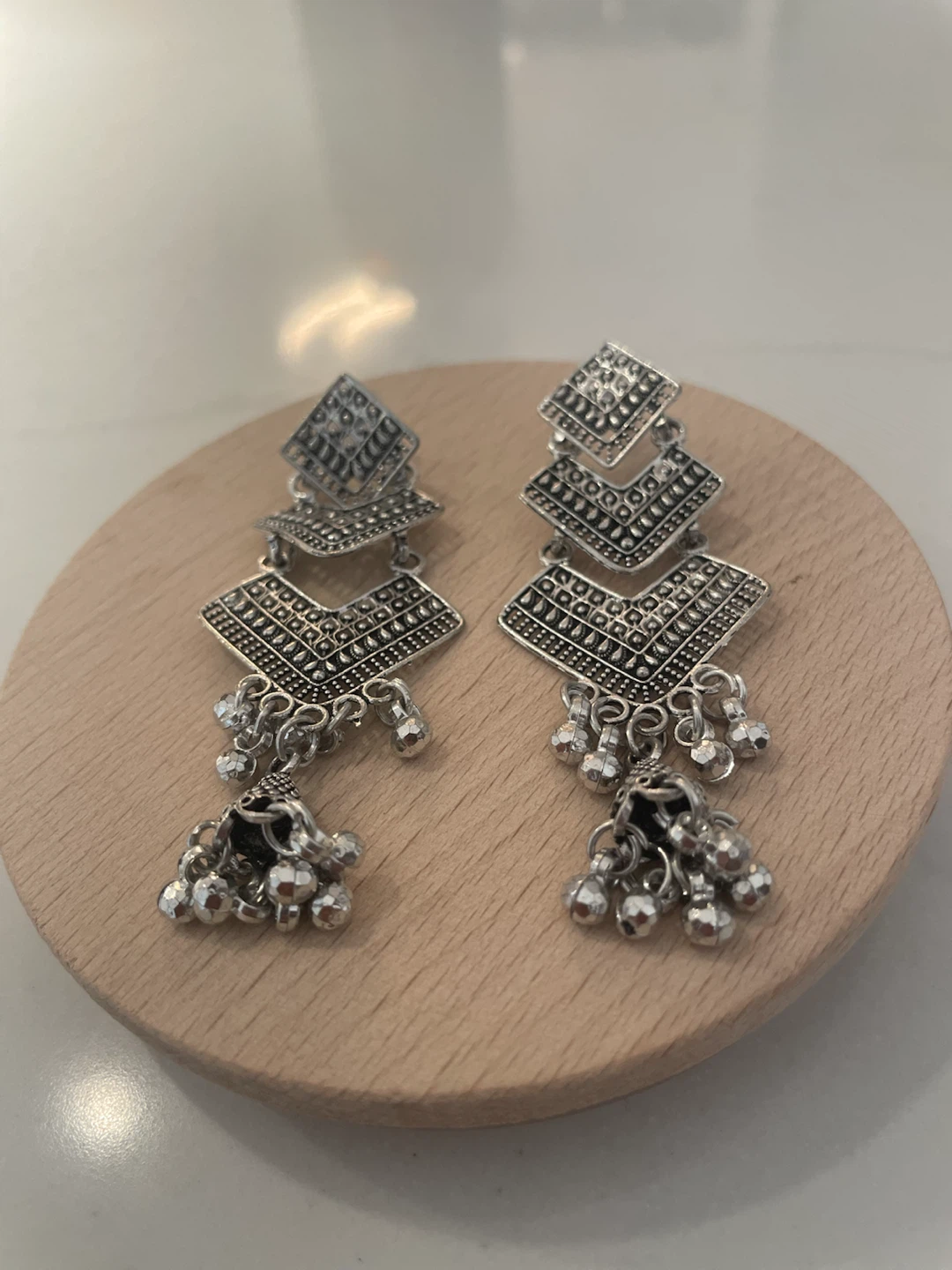 Silver Dangle Earrings - photo 4