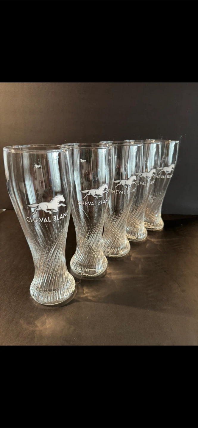 Cheval Blanc Beer Glasses - Set of 5