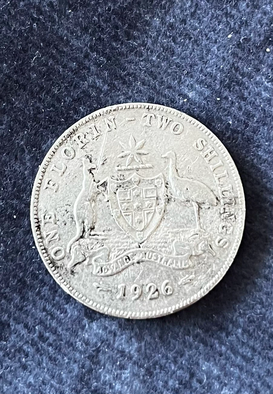 Australia 1926 Florin Two Shillings Coin