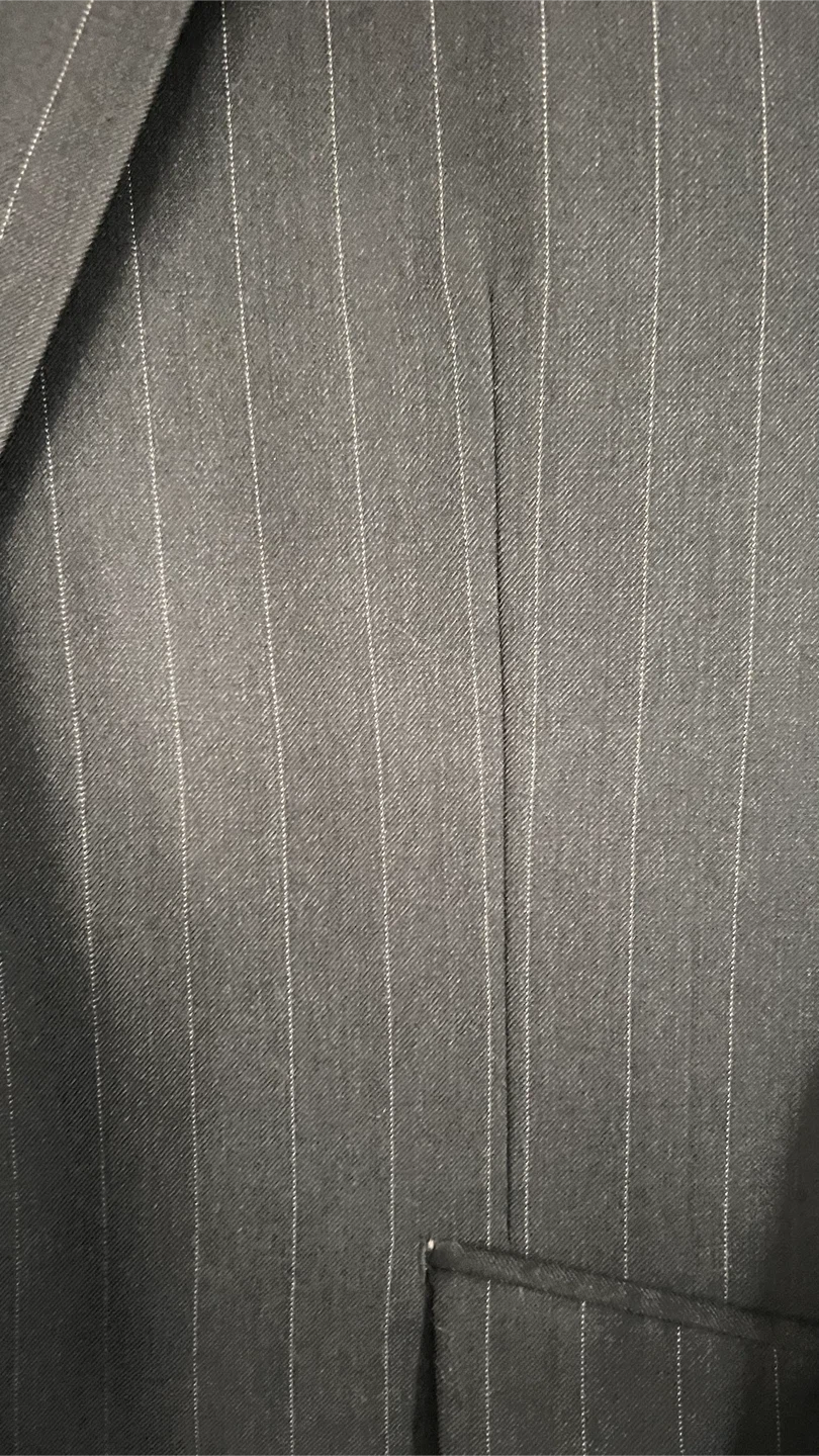 Men's Black Pinstripe 2pc Suit - photo 2