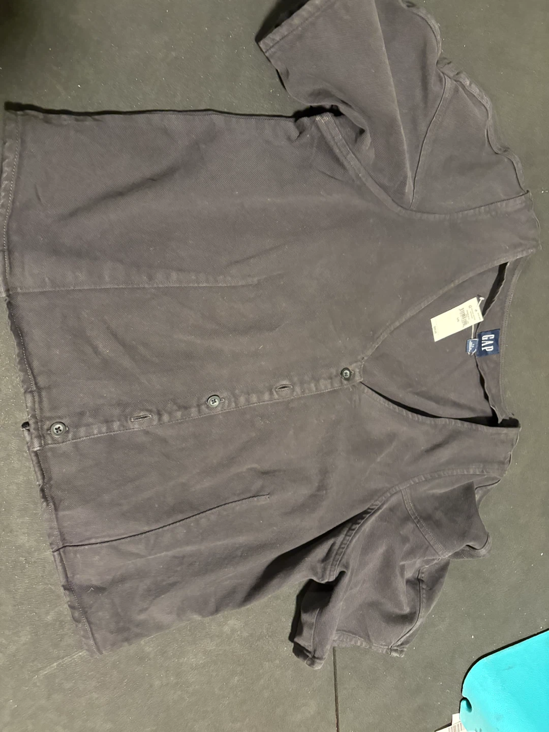 GAP Denim Puff-Sleeve Top - Size L - photo 3