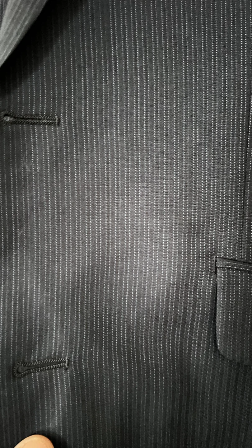 Navy Pinstripe 2Pc Suit - photo 2