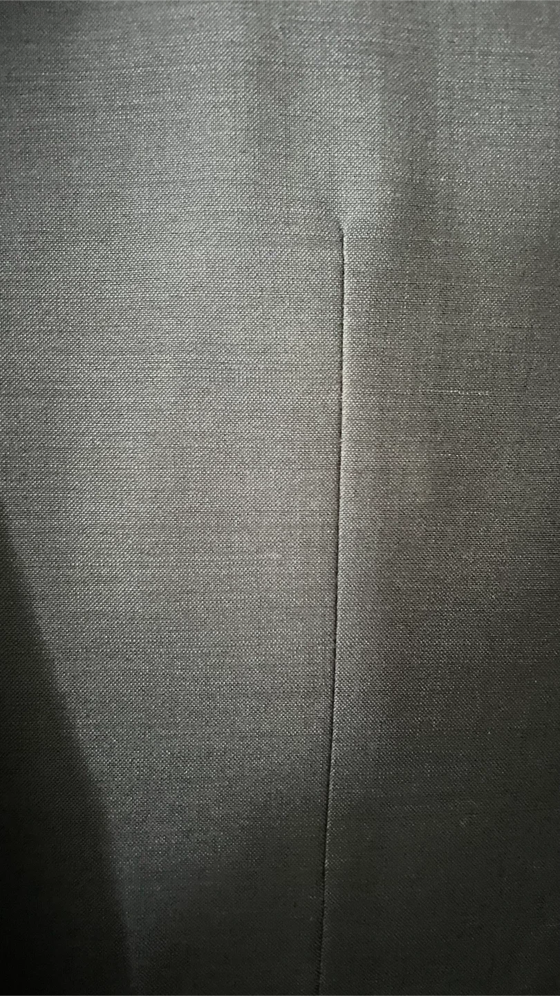 Navy Blue 2Pc Suit Jacket with Paisley Lining - photo 2
