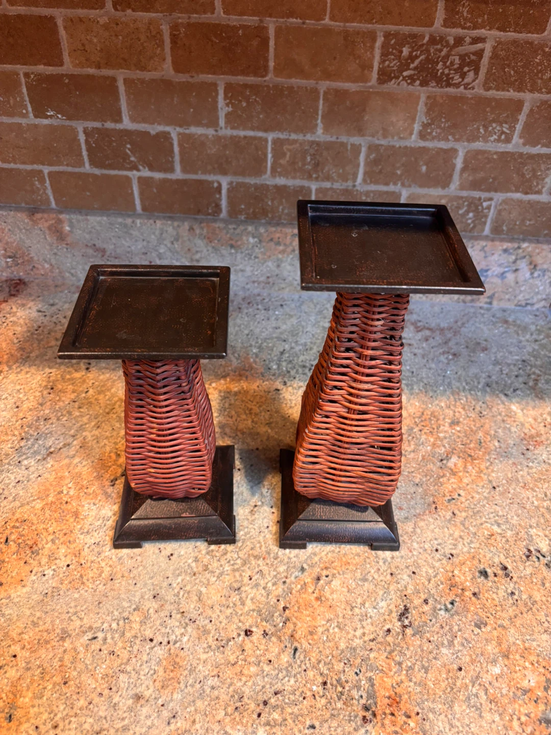 PartyLite Wicker Candlestick Holders Set - photo 5
