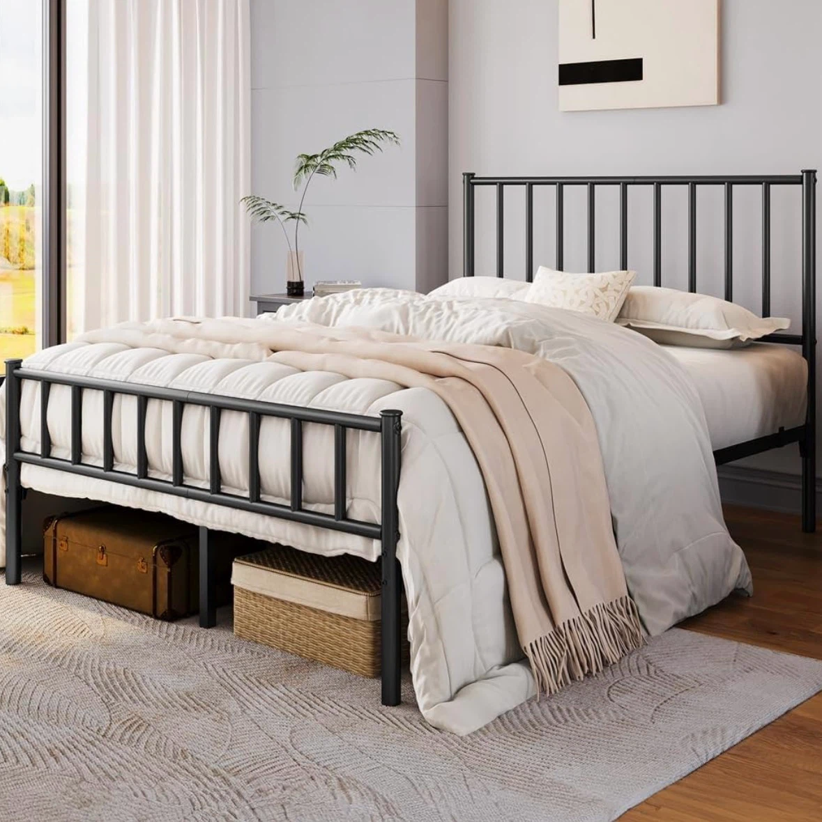 Queen Size Metal Bed Frame