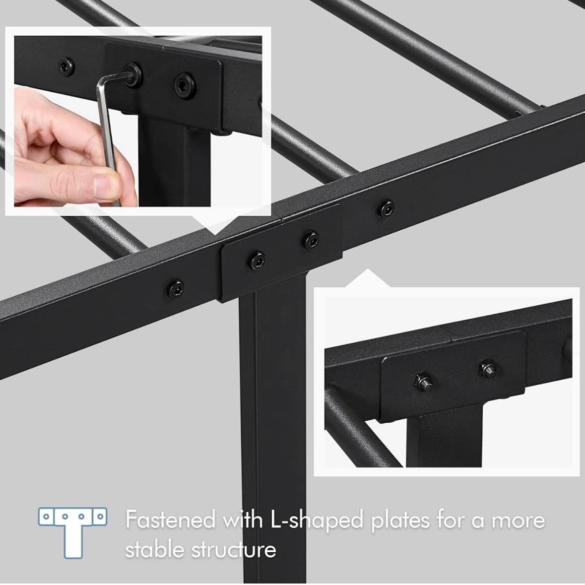 Queen Size Metal Bed Frame - photo 4