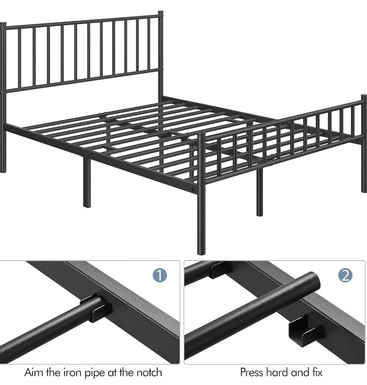 Queen Size Metal Bed Frame - photo 5