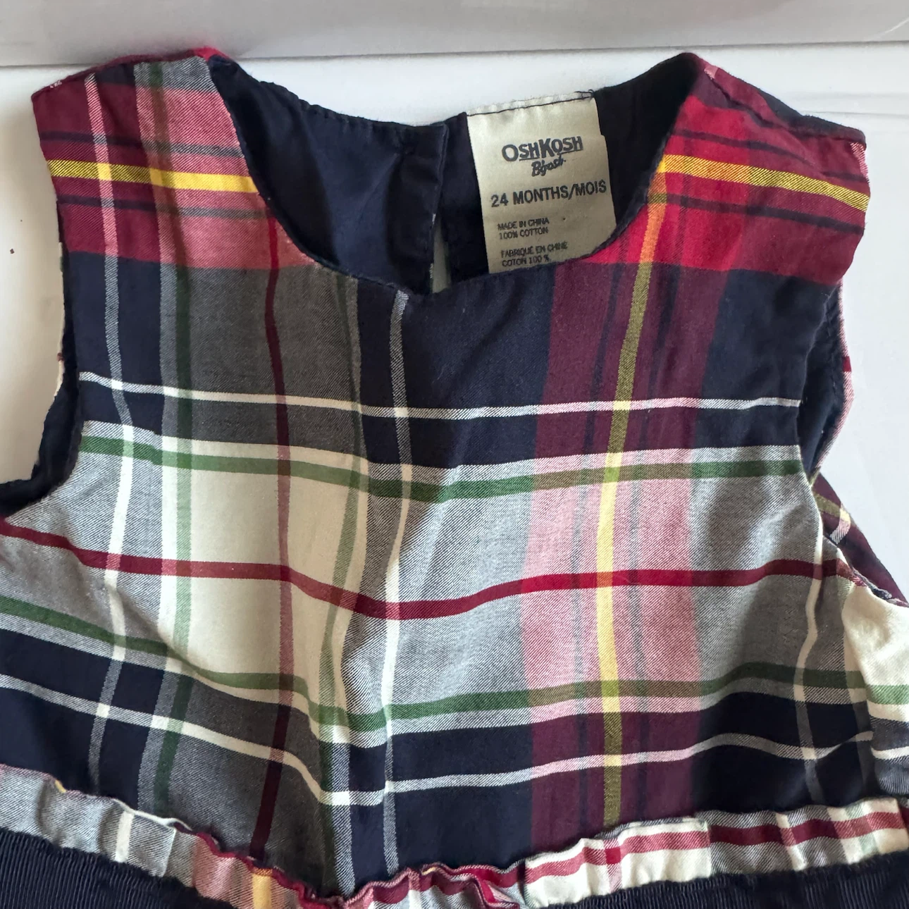 OshKosh B'gosh Plaid Holiday Dress 24 months - photo 2