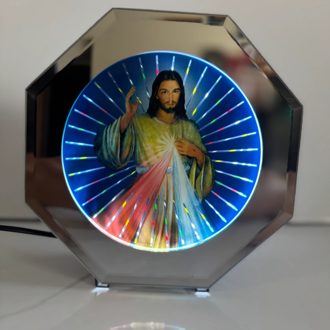 Divine Mercy Jesus Illuminated Lamp Kaleidoscope