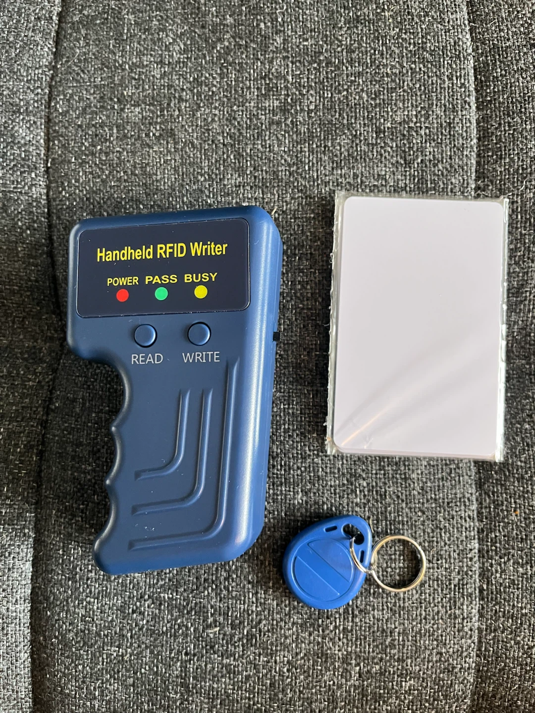 Handheld RFID Writer with Key Fob and Cards - photo 2
