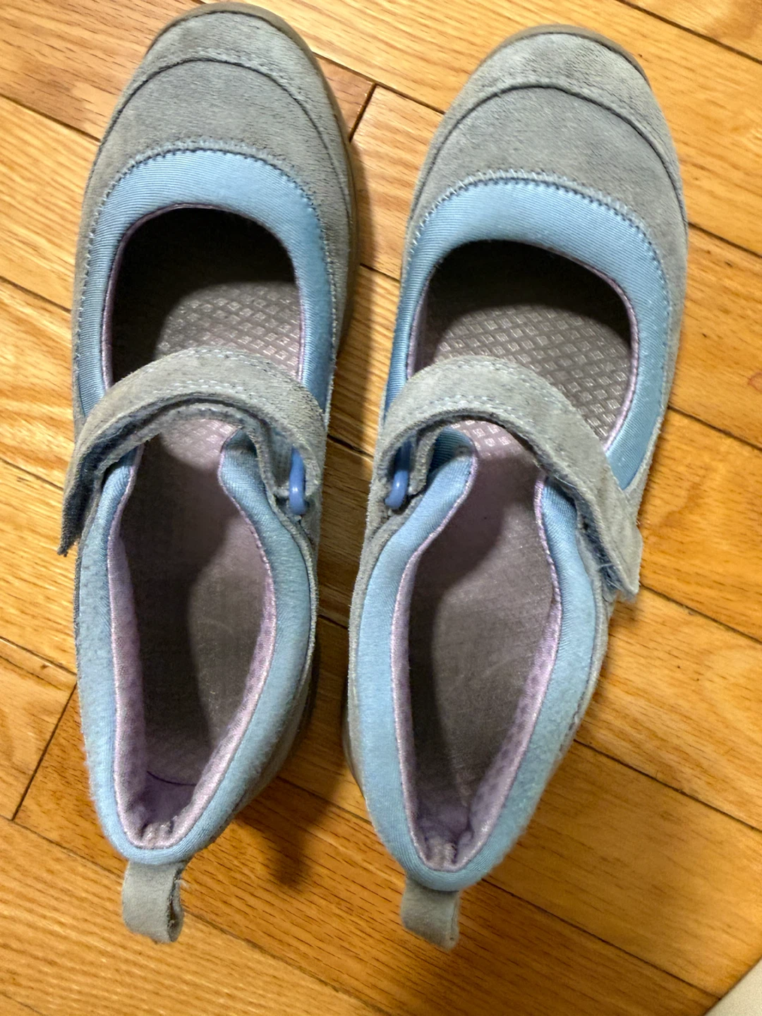 Lands' End Grey & Blue Mary Jane Shoes - photo 3