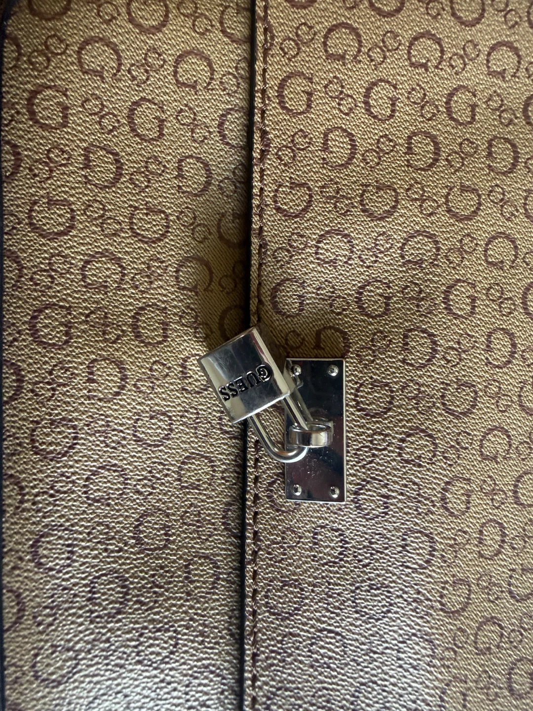 Guess Brown Monogram Shoulder Bag - photo 2