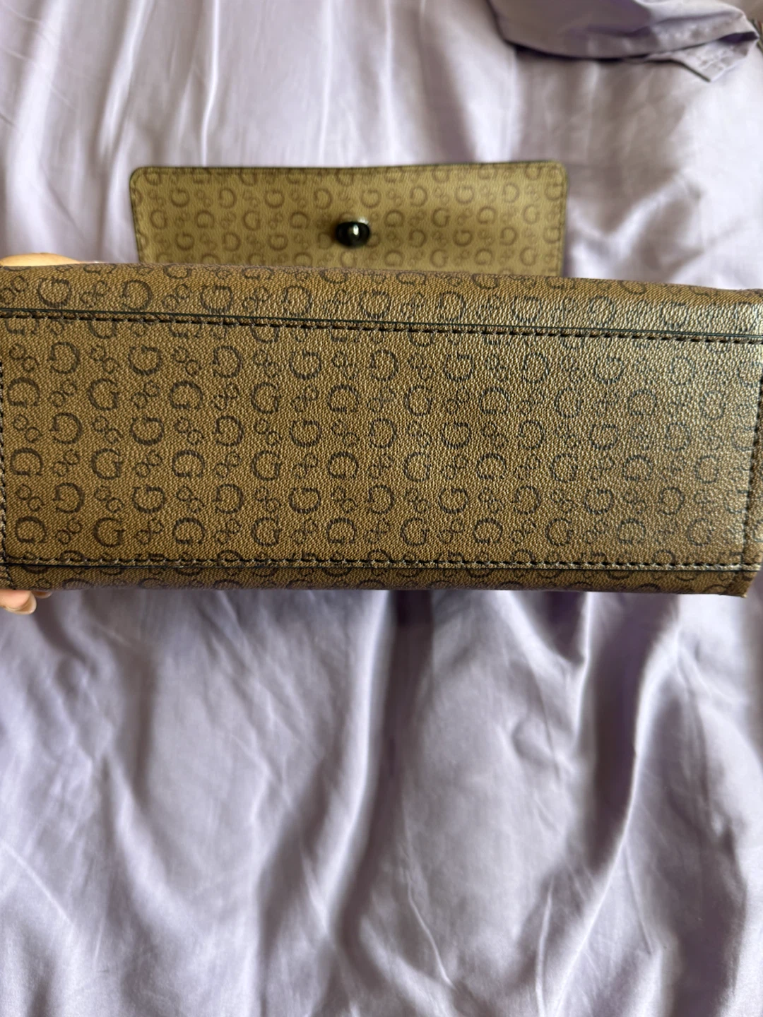 Guess Brown Monogram Shoulder Bag - photo 4