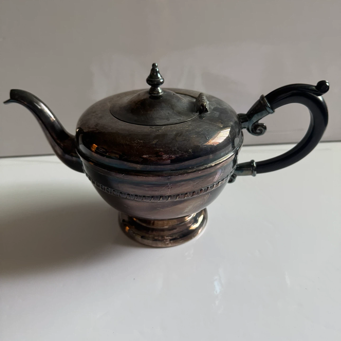 Vintage Silver Plated Teapot Viking plate EP Brass